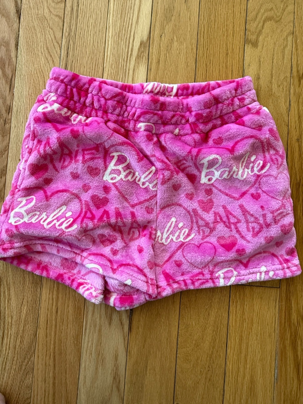 Barbie Hot Pink Logo Fleece Shorts